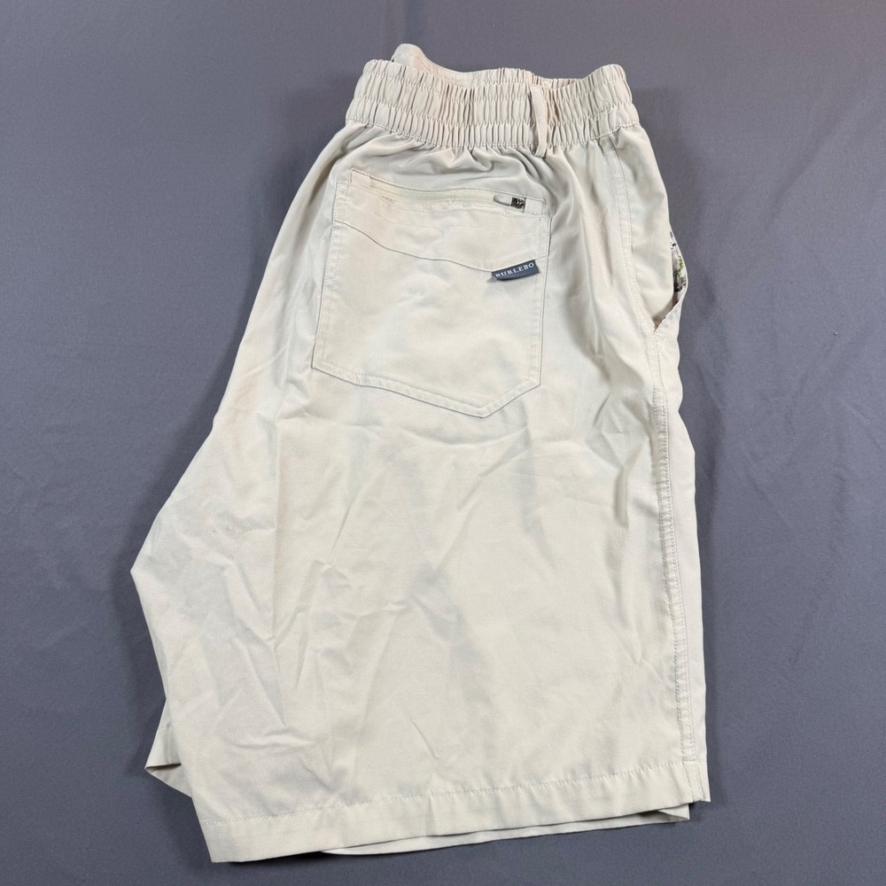 Burlebo Mens Everyday Shorts Khaki Tan Performance Stretch XXL 7.5 Inseam